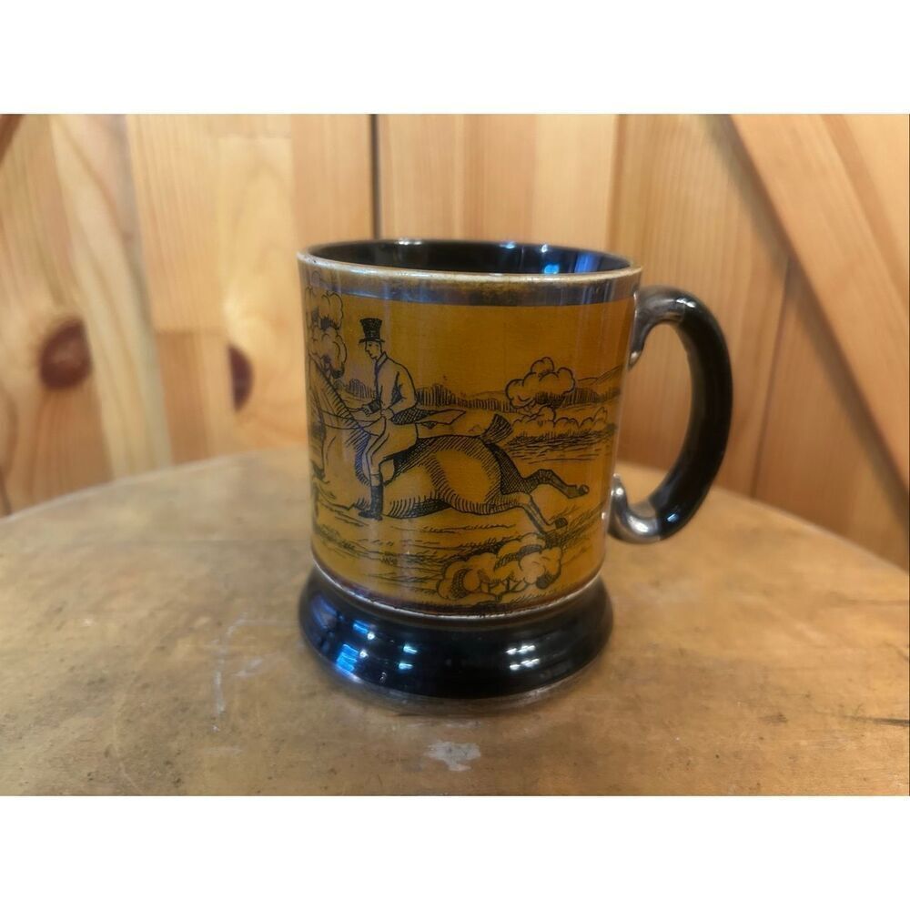 Vtg Arthur Wood England Mug Stein Ye Old Hunting Days 4” Tall (5898)